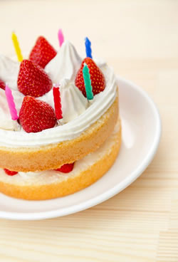 イチゴのケーキ